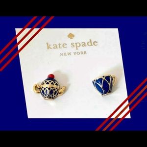 Kate Spade Earrings: Teapot & Mug NEW on CARD